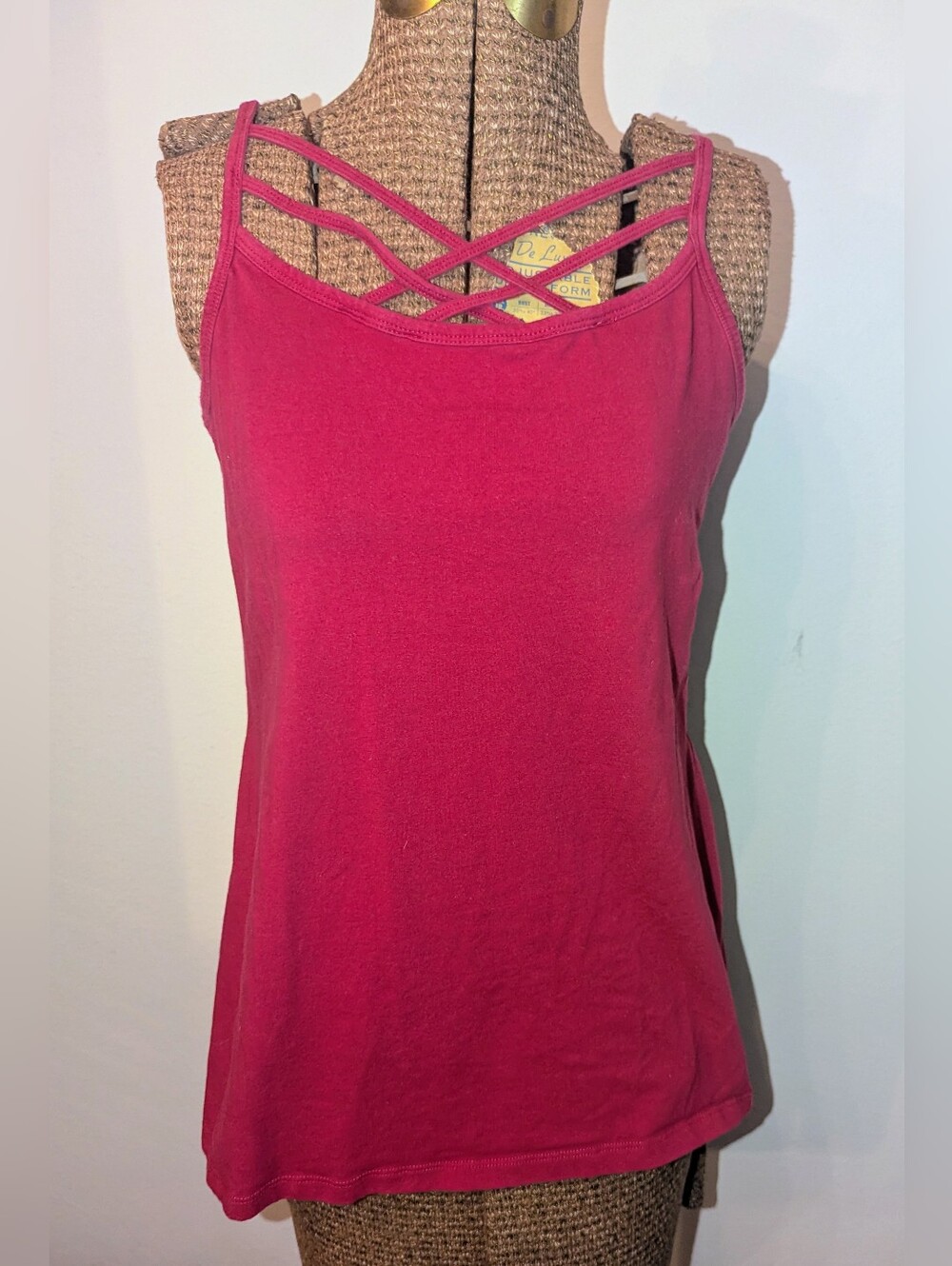 Torrid 1X Raspberry Strappy Crisscross Foxy Cami - Picture 1 of 2